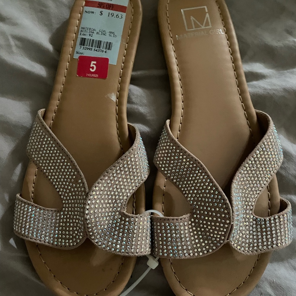 Brand new blush beige sandals size 5 retail 40